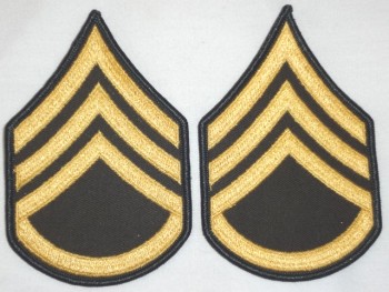 Staff Sergeant, Color Sleeve Set (Gold on Green)