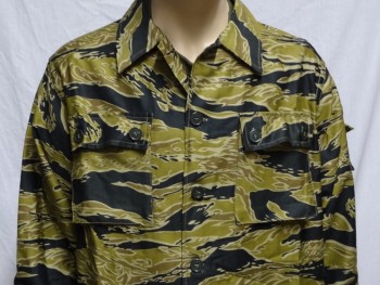 Advisor Sparse Tiger Stripe Shirt (Gold)