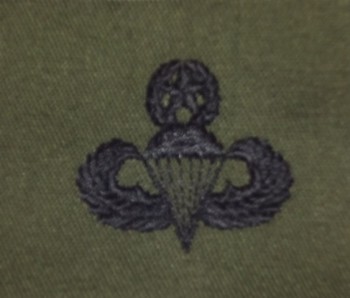 Parachute Qualification Badge, Master. Subdued.