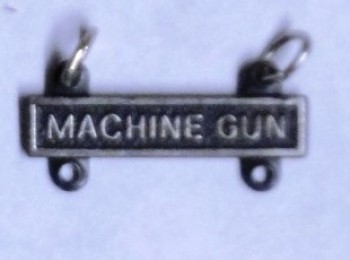 Machine Gun Qualification Bar for Marksman Badge.